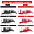thumbnail image 3 of 3Pc Socket Organizer Tray Set Black Metric Socket Trays 1/4Inch 3/8Inch & 1/2Inch Drive Deep and Shadow Socket Holders, 3 of 8
