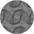 thumbnail image 1 of Ahgly Tapis d'Intérieur Lavable en Machine Carré Transitionnel Gris Canon, 3 Pieds Carré, 1 of 7