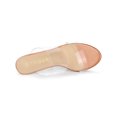 thumbnail image 4 of BLISSFUL STEP Women's Clear Slide Stiletto Heels Open Toe Slip On Sandals Rose Gold 10, 4 of 7