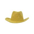 thumbnail image 1 of Glitter Sequin Trim Cowboy Hat  - Yellow, 1 of 2