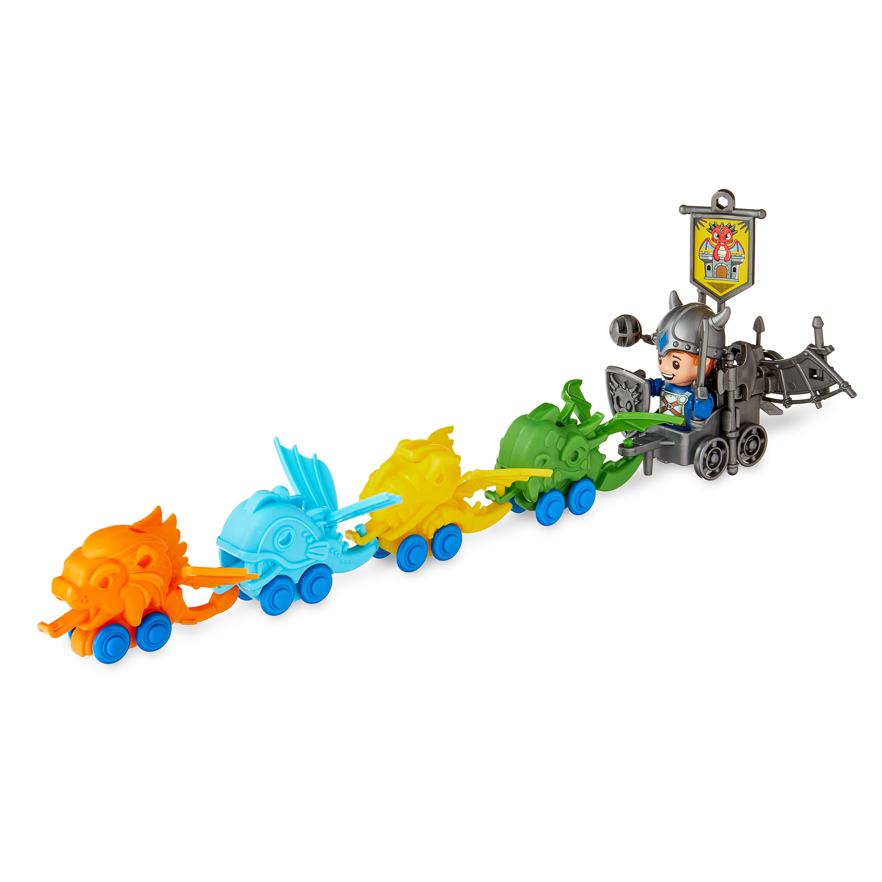 KID CONNECTION Voiture DRAGON Avec des effets lumineux et sonores, 21 pièces, jouet pour tout-petits