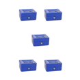 thumbnail image 2 of ZheElen Lightweight Portable Metal Money Box - Cash Safe And Organized Easy To Money Box With Double Layer blue 5Set, 2 of 6