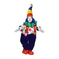 thumbnail image 4 of lionlar 8" Clown Character Doll Beautiful Costumes Porcelain Clown Model Display Can Sit Blue Pants, 4 of 9