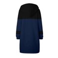 thumbnail image 3 of Timegard Womens Sweatshirts Drawstring Zip up Hoodies Color Block Fall Winter Long Jackets with Pockets, 3 of 3