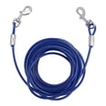 thumbnail image 2 of Double Head Bite  Outdoor Camping Leash, Premium Steel Wire, Large Range Motion, Suitable For Small, Medium, Large Dogs, Made Of Steel Wire, PVC, Ideal For, 2 of 8