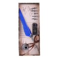 thumbnail image 2 of Classical Retro Fountain Pen Feather Dip Pen Writing Pen Gift Box for Christmas Valentine Blue, 2 of 12