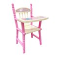 thumbnail image 1 of Pink Wide Application Pink High Chair For Babies Easy And Safe To Dinner Chair Baby Dolls Pink Compact And Lightweight Dining Chair Model For 9-11inch Re-born Girl Wide Application Durable Structure, 1 of 8