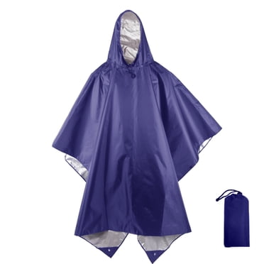 PMVFHDE Rain Suit Women Women And Men Pullover Rain Jacket Coat For Adults Lightweight With Hoodie Water Proof Jacket Blue,One Size