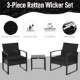 thumbnail image 4 of Outsunny 3PCS Patio Rotin Chaise et Table ensemble, 4 of 10