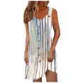 thumbnail image 1 of Ovzne Robes pour Femmes 2025 Robe Femme Robe de Printemps et d'Été pour Femmes Vacances Boutonnée Col en V à Bretelles Robe Haut Robe Femme Imprimée Liquidation, 1 of 6