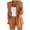 Khaki, variant on Pitauce Womens Work Office Blazer Jacket One Button Casual Bussiness Blazers Slim Fit Open Front Cardigan with Pockets S-3XL