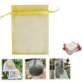 thumbnail image 1 of 1PC Kids Snack Boxes For School Fruit Bags 2024 Upgraded Garden Netting Bags With Drawstring 100 Pcs Fruit Netting Bags Reusable Netting Barrier Bags For Protecting Fruits And Vegetables Gold, 1 of 9