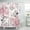 Rose, Gris, variante sur Rideau de Douche Noir à Motif Floral Vintage - Esthétique Bohème Fleurs Sauvages Sombres Fleurs Botaniques Plantes de Ferme Art Chic Accessoires de Salle de Bain 72x72 Pouces avec Crochets