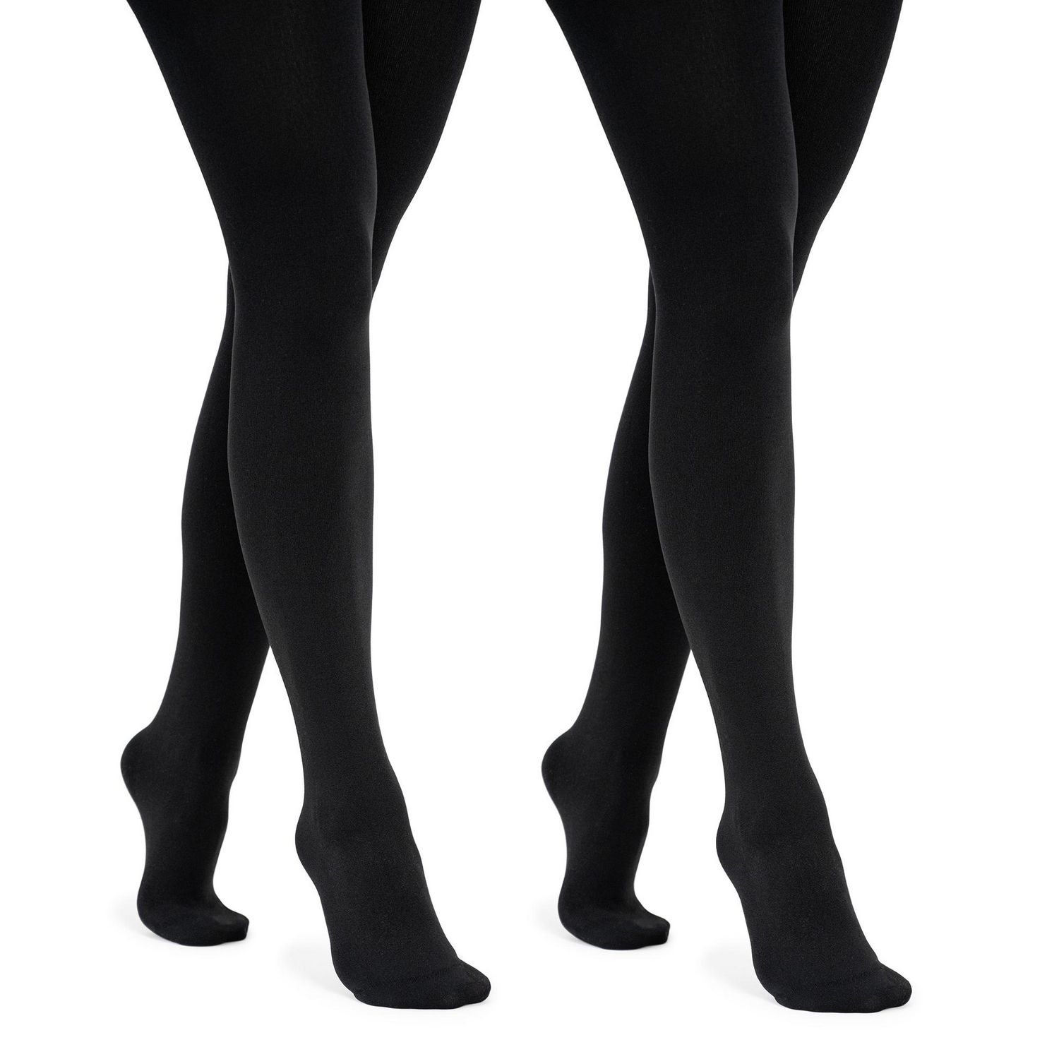 Muk Luks Women's Fleece Lined Tights 2 Pair
