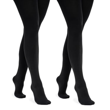 Muk Luks Women's Fleece Lined Tights 2 Pair