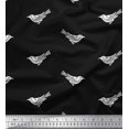 thumbnail image 1 of Soimoi Polyester Crepe Fabric Branch & Bird Block Decor Fabric Printed Yard 42 Inch Wide, 1 of 3