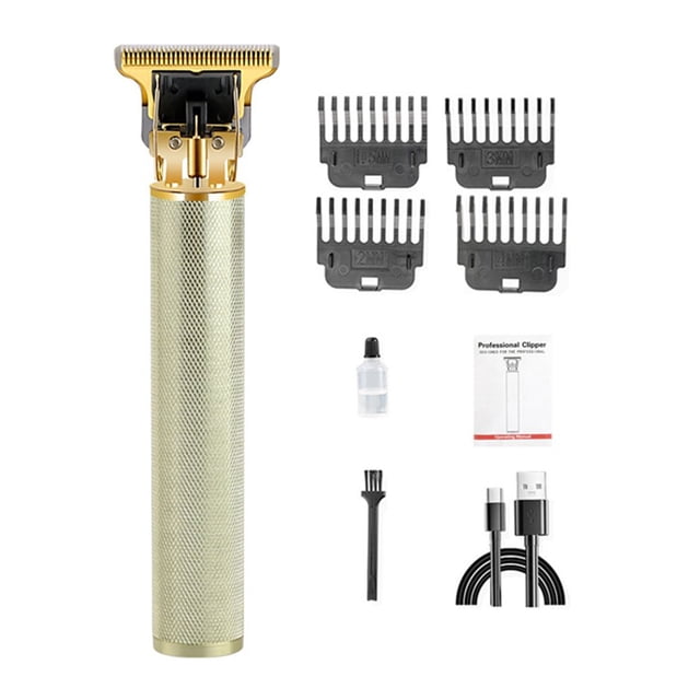 1 Set Hair Hair Clipper Zero Blade Distance Sharp Cutter Stuck Hair Delicate Pattern Retro Push Cutter Hair Shaver Cutting Machine Hair Salon Supply