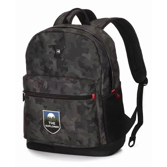 SUISSEWIN Water Resistance Unisex Backpack Camouflage Green