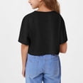thumbnail image 3 of DecSea T-Shirts Courts d'Été pour Filles, Mode Enfants, Coupe Ample, Col Rond, Manches Courtes, T-Shirts Basiques, 3 of 8