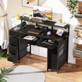 Waltmart Desk Computer In Store HLDIRECT 47 inch Computer Desk with 8 Drawers, Gaming Desk with LED ...
