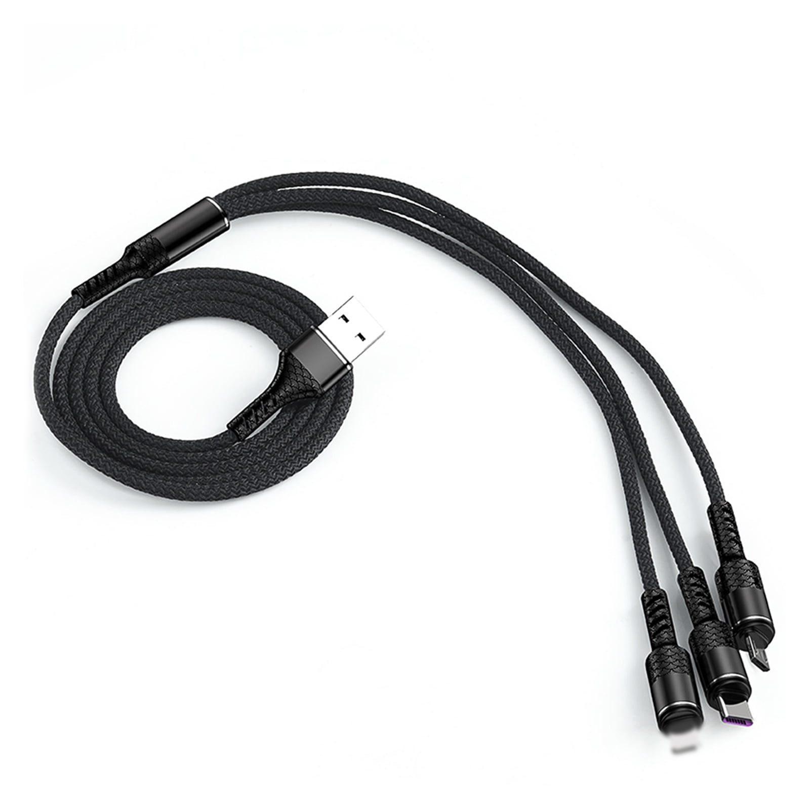 Yeacher 3-IN-1 USB Charging Cable Multi Line Type C Micro USB Connector Replacement for Charging Cable
