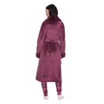 thumbnail image 3 of George Women's Long Faux Fur Collar Robe, 3 of 6