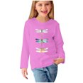 thumbnail image 2 of RXIRUCGD Chemises à Manches Longues pour Filles, Col Rond Mignon, Blouses Décontractées Élégantes (Rose, Taille : 4 Ans), 2 of 5