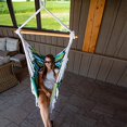 thumbnail image 5 of Chaise hamac en Coton à Cayo Reef de style brésilien (Cayo Reef), 5 of 5
