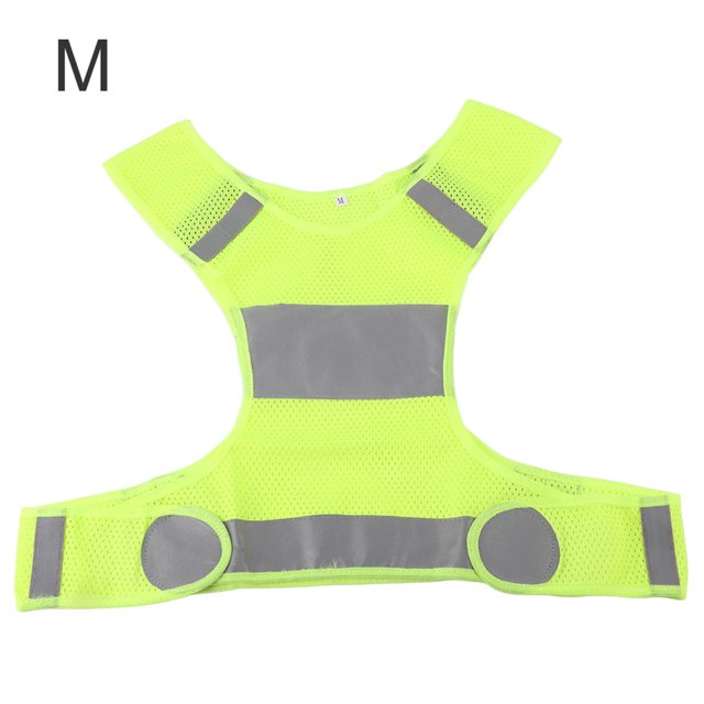 Gilet Réfléchissant de Cyclisme en Plein Air Gilet de Course Gilet de Sécurité Fluorescent Jaune m