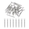 thumbnail image 1 of Uxcell 30Pcs M4.2x50mm White Pan Head Self Tapping Screws for Metal, Silver, 1 of 6