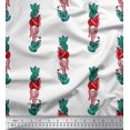 thumbnail image 1 of Soimoi Silk Fabric Leaves & Floral Block Print Fabric by Yard 42 Inch Wide, 1 of 4