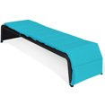 thumbnail image 5 of Topbuy Causeuse Longue Inclinable d'Extérieur en Rotin Réglable, 2 Pcs, avec Coussins Turquoise, 5 of 5