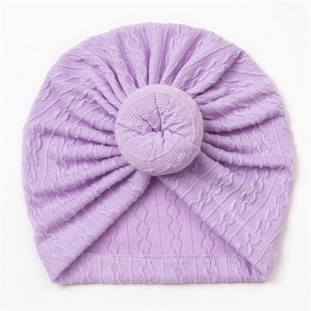 Turban Noué Élégant pour Tout-Petits Filles et Garçons Couvre-Chef Extensible Doux