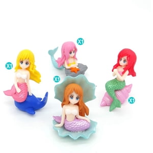 Aquarium Fish Tank Cute Little Mermaid Ornament Aquarium Fish Tank Desk Decoration Accessories Pet Accessories