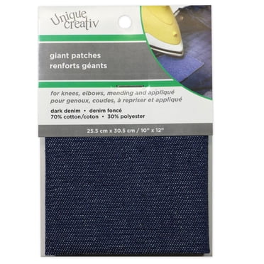 UNIQUE CREATIV Uniue Creativ Iron-on Giant Patches Dark Denim