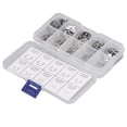 thumbnail image 1 of Kit d'Assortiment de Clips E, Haute Dureté, Force de Tension Solidement Fixée, 200 Pcs, Clips E pour Retenue Externe pour Arbre, 1 of 8