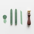 thumbnail image 3 of Wax Seal Stamp Kit Sealing Wax Sticks with Wicks Wax Seal Stamp Silk Ribbons with Gift Box for Envelopes Letter Cards Wedding Invitations Sealing Decoration Crafts Supplies, 3 of 8