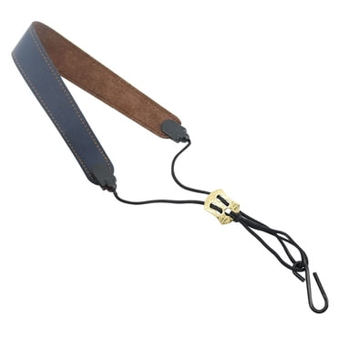 Saxophone Réglable Neck Strap en Cuir PU avec Crochet en Métal pour Saxophones Tenor/Soprano/Alto