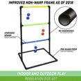 thumbnail image 2 of GoSports Ladder Toss Game with 6 Bolo Balls Indoor Outdoor Backyard Lawn Game, 2 of 7