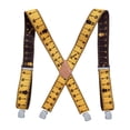 thumbnail image 4 of TISHITA Bretelles pour Hommes Réglables Tendance en Forme de x pour Fêtes Cadeau Fête des Pères Jaune, 4 of 8