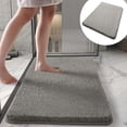 thumbnail image 1 of TIMIFIS Bathroom Rugs Solid Color Long Cotton Velvet Carpet Super Absorbent Thick Plush Against Slip Floor Mat Home Bathroom Foot Mat Bath Mat, 1 of 6