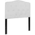 thumbnail image 1 of Cambridge Tufted Upholstered Twin Size Headboard in White Fabric, 1 of 9