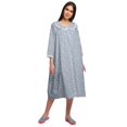 thumbnail image 2 of Moomaya Chemise de Nuit d'Allaitement en Coton Imprimée pour Femmes, 2 of 6