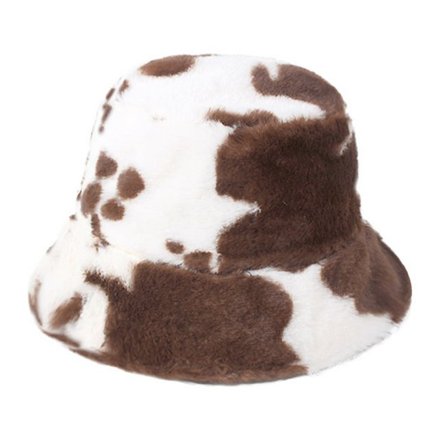 Winter Fisherman Hat Leopard Print Thick Windproof Fixed Strap Cold Resistant Flat Top Color Matching Adjustable Lady Outdoor Hat