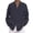 Navy, variant on 2025 Male Summer Solid Casual Long Neck Plus Size Loose Shirt Large Shirt Mens Turn Down Collar Long Sleeve Button Shirt Long Sleeve Shirt