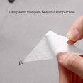 thumbnail image 4 of Autocollant de Support de Col, Taille Compacte Couleur Transparente 100 Pcs Col de Chemise Reste Auto-Adhésif pour Usage Quotidien au Bureau, 4 of 8