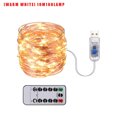 thumbnail image 1 of USB LED Light String Home Office Garden Waterproof Remote Control Timer Lamp String 10m 100LEDs Warm White, 1 of 7