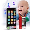 thumbnail image 2 of SIYTUAU Learning Smart Phone Toy With Led Touch Screen Black Educational Machine For Babies Requires 3 Aaa Batteries Plastic Kids Educational Phone Toy, 2 of 9