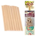 thumbnail image 4 of yuksok 50/100 * Unfinished Wooden Stick Woodworking Craft Rod 20cm 50pcs, 4 of 9