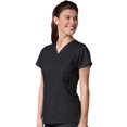 thumbnail image 1 of Haut de Sarrau Uni à Col en V COOLMAX pour Femmes EON, 1 of 2